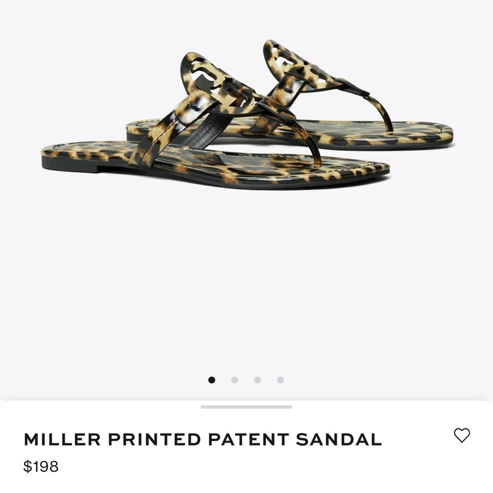 Leopard Tory Burch Patent Leather